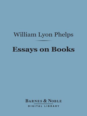 cover image of Essays on Books (Barnes & Noble Digital Library)